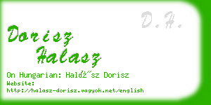 dorisz halasz business card